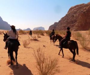 Wadi Rum trektocht te paard door fascinerend Jordanië